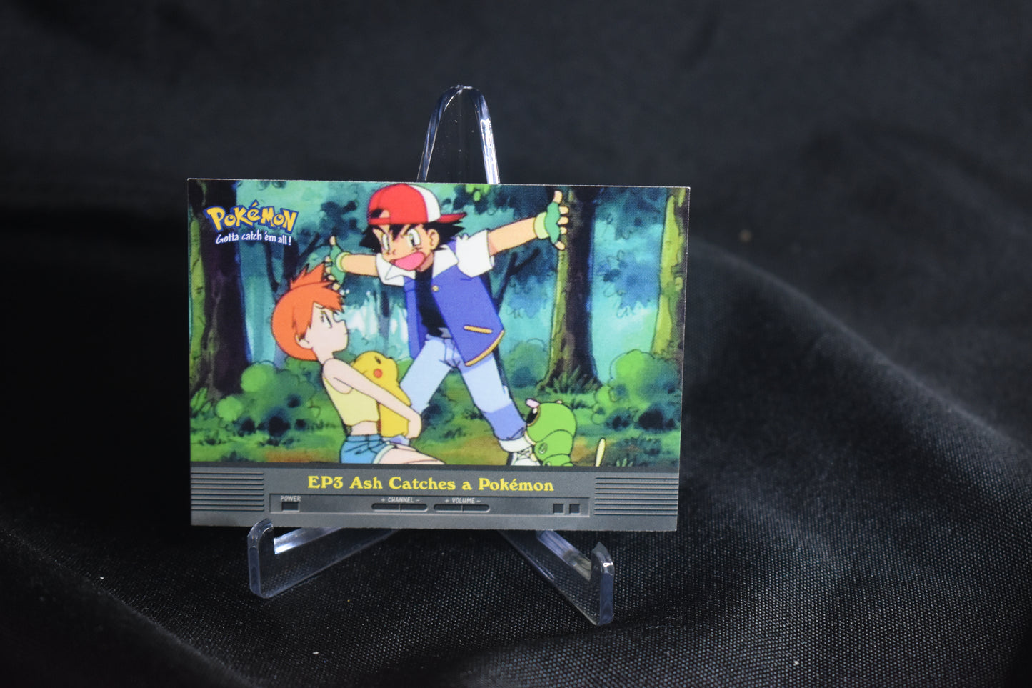 🎬 Pokémon Episode Card – Ash Catches a Pokémon (EP3)