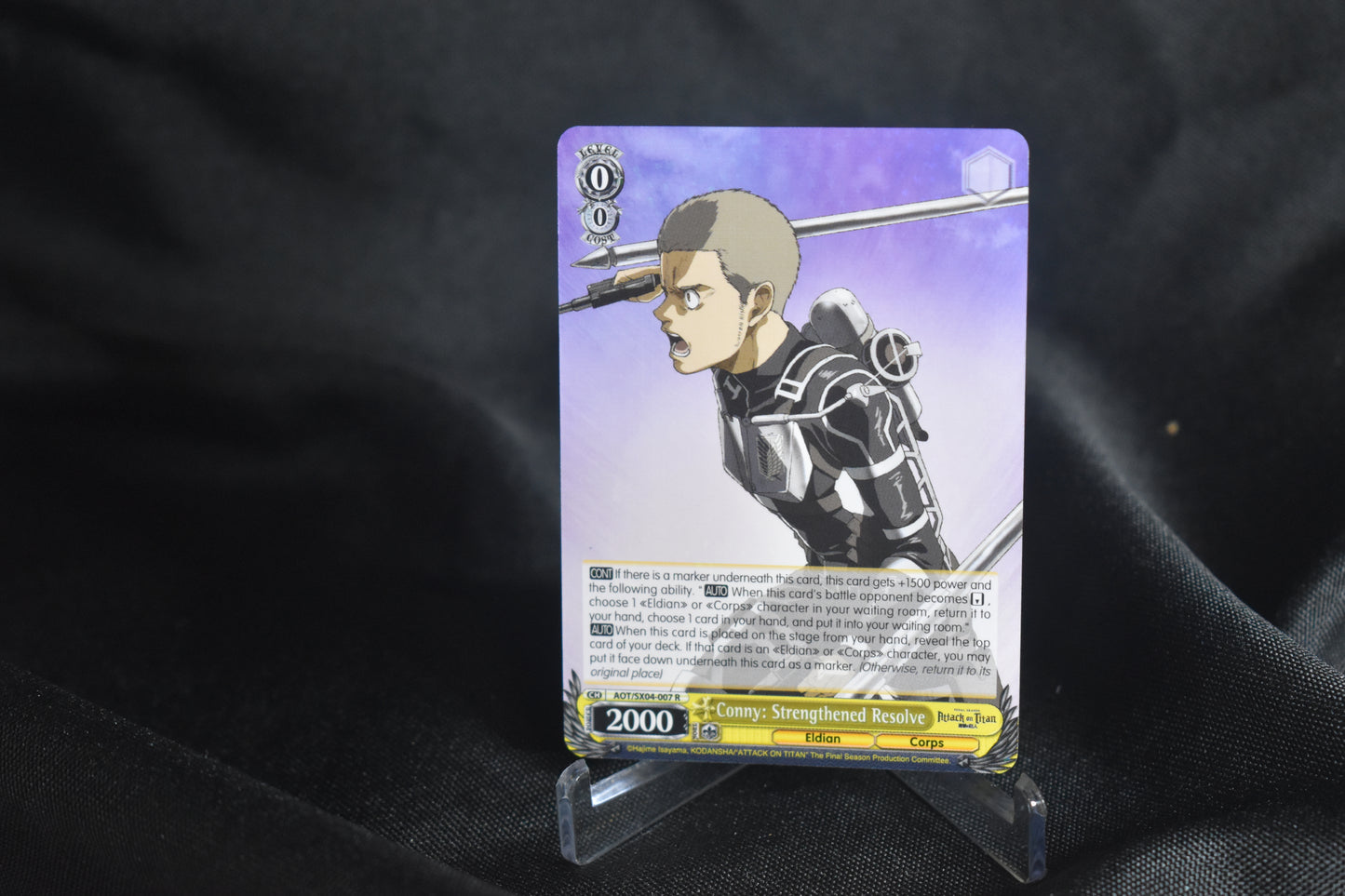 🧢 Conny – Strengthened Resolve (Weiss Schwarz AOT)