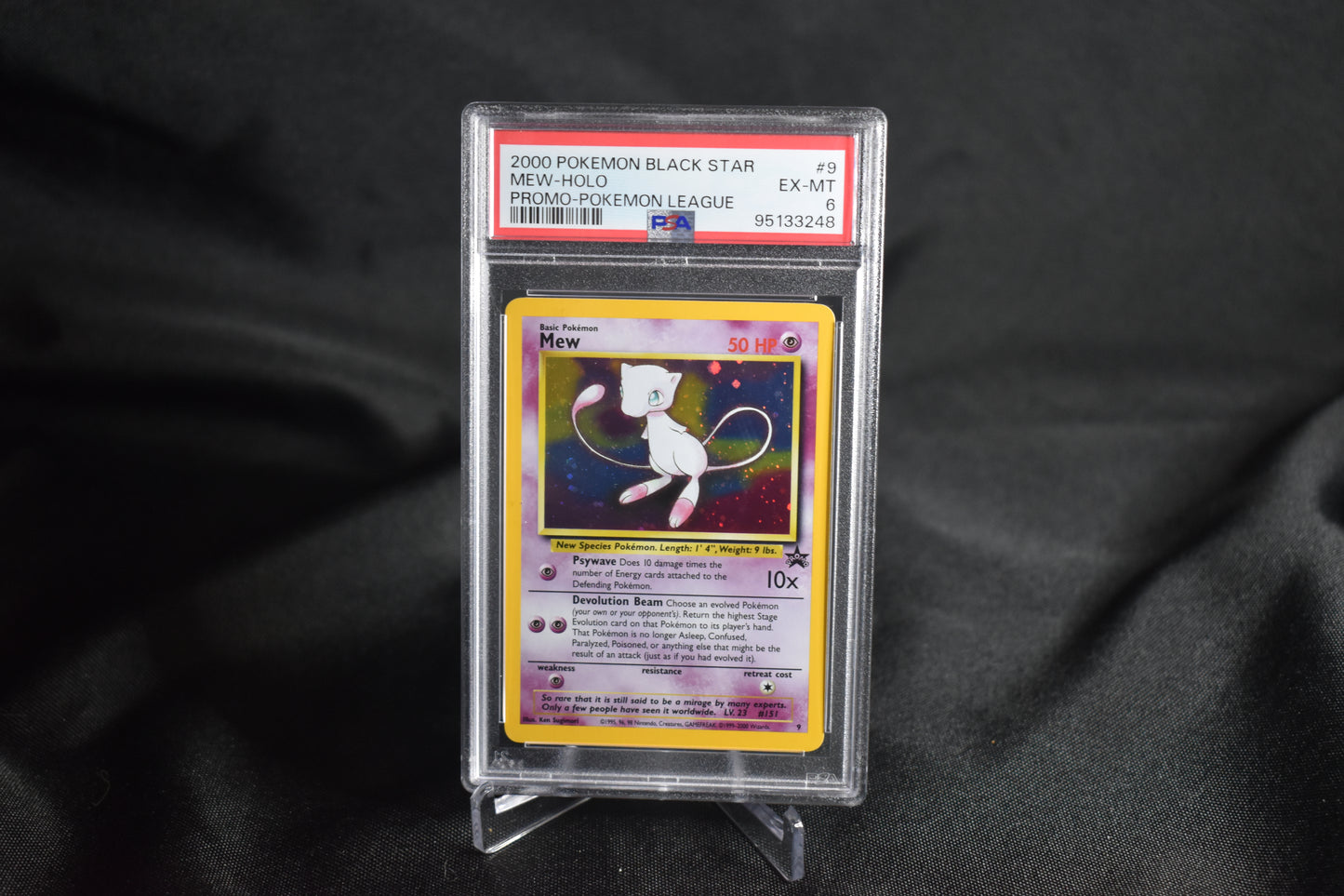Mew Black Star Pomo Holo PSA 6