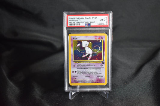 Mew Black Star Pomo Holo PSA 8